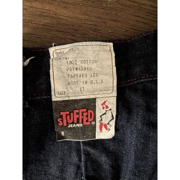 Stuffed Vintage Size 11 Jeans New Condition 100% Cotton Tampered Leg - Picture 2 of 4